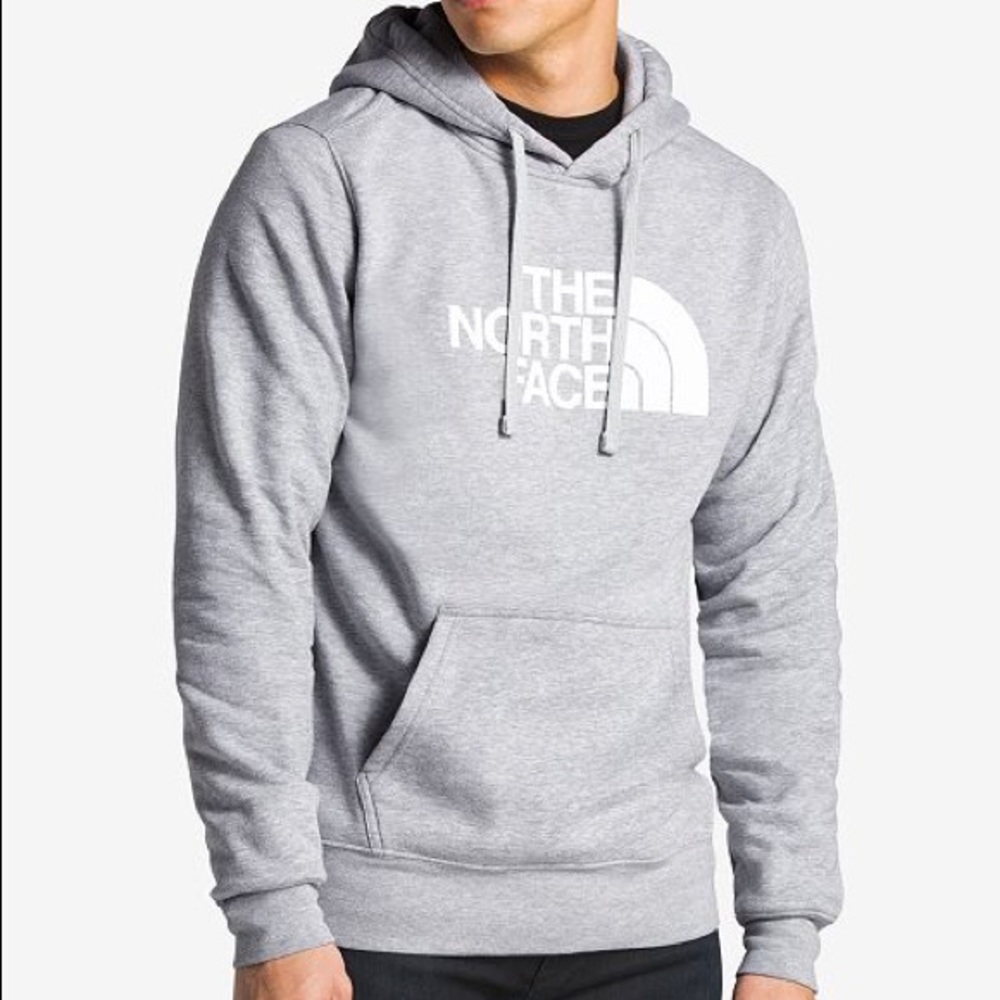 *North Face* Gray Hoodie Sweatshirt - Men’s Large